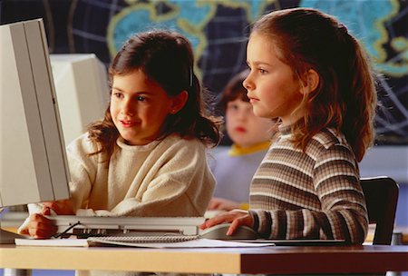 simsearch:700-00014462,k - Students Using Computer in Classroom Stock Photo - Rights-Managed, Code: 700-00032332