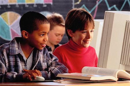 Students Using Computer in Classroom Stock Photo - Rights-Managed, Code: 700-00032634