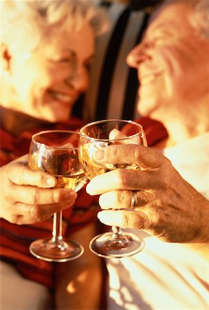 Mature Couple Drinking Wine Stock Photo - Rights-Managed, Code: 700-00032902