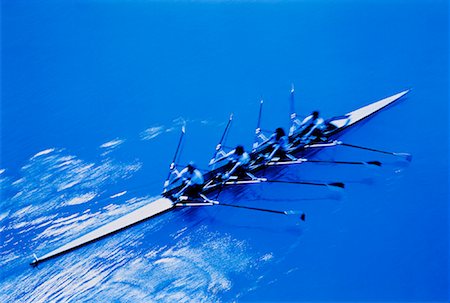 Overhead View of Rowers Calgary, Alberta, Canada Foto de stock - Con derechos protegidos, Código: 700-00032911