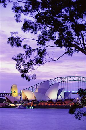 simsearch:700-00057875,k - Sydney Opera House at Dusk Sydney, Australia Foto de stock - Con derechos protegidos, Código: 700-00033806