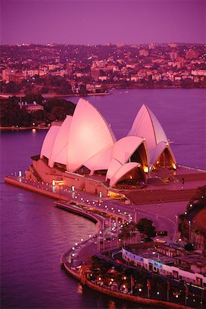 simsearch:700-00846821,k - Sydney Opera House at Dusk Sydney, Australia Foto de stock - Direito Controlado, Número: 700-00033807