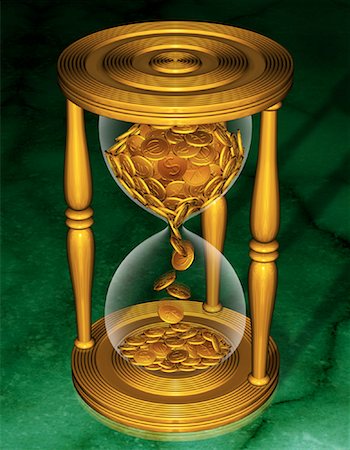 International Coins in Hourglass Stock Photo - Rights-Managed, Code: 700-00044035