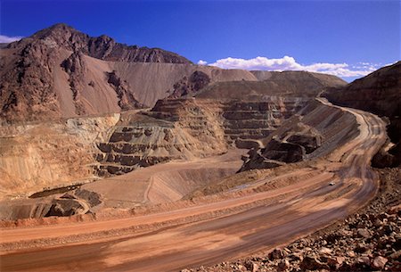Mine à ciel ouvert de cuivre mines Inmet, Arizona, USA Photographie de stock - Rights-Managed, Code: 700-00044525