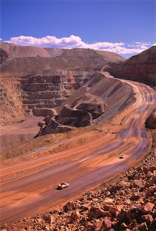 Mine à ciel ouvert de cuivre mines Inmet, Arizona, USA Photographie de stock - Rights-Managed, Code: 700-00044697