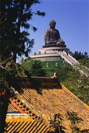 simsearch:700-00155873,k - Po Lin Monastery Lantau Island Hong Kong Stock Photo - Rights-Managed, Code: 700-00044729