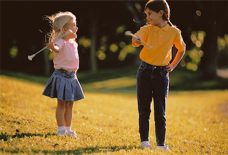 Girls with Batons Outdoors Stock Photo - Rights-Managed, Code: 700-00044776