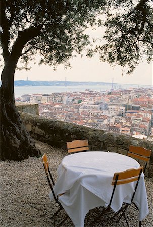 simsearch:6129-09087045,k - Table and Cityscape Lisbon, Portugal Fotografie stock - Rights-Managed, Codice: 700-00045038