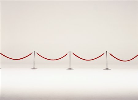 stanchion cordon - Stanchions and Velvet Cordon Stock Photo - Rights-Managed, Code: 700-00045160