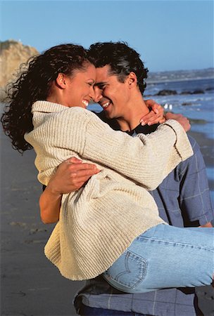 simsearch:700-00046307,k - Couple Embracing on Beach Stock Photo - Rights-Managed, Code: 700-00046436