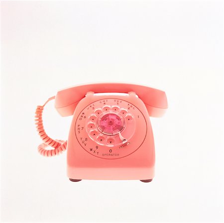 simsearch:700-00046550,k - Pink Rotary Telephone Stock Photo - Rights-Managed, Code: 700-00046549