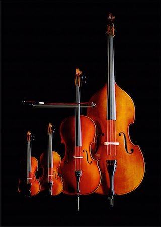 Viola, Violin, Cello and Bass Fotografie stock - Rights-Managed, Codice: 700-00046614