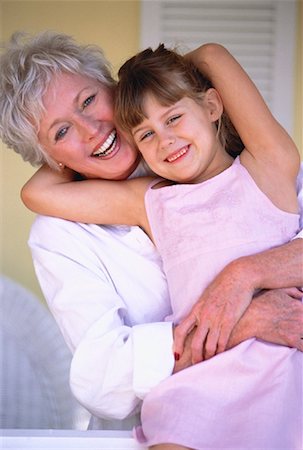 simsearch:700-00046921,k - Portrait of Grandmother and Granddaughter on Porch Stock Photo - Rights-Managed, Code: 700-00046936