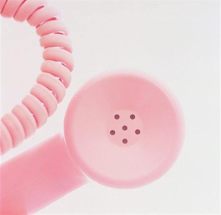simsearch:700-00046550,k - Close-Up of Pink Telephone Receiver Stock Photo - Rights-Managed, Code: 700-00046974