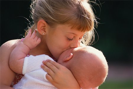 simsearch:700-00047419,k - Girl Kissing Baby Stock Photo - Rights-Managed, Code: 700-00047417