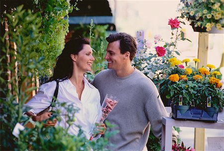 simsearch:700-00047480,k - Couple at Flower Shop Stock Photo - Rights-Managed, Code: 700-00047480