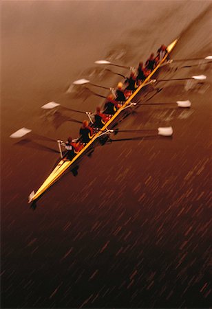 sculling boat view from above - Rowers Stock Photo - Rights-Managed, Code: 700-00047668