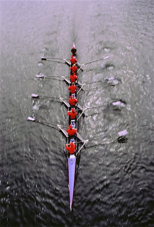 sculling boat view from above - Rowers Stock Photo - Rights-Managed, Code: 700-00047669
