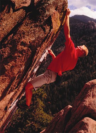 simsearch:700-00196580,k - Mann-Klettern, Boulder, Colorado, USA Stockbilder - Lizenzpflichtiges, Bildnummer: 700-00048074