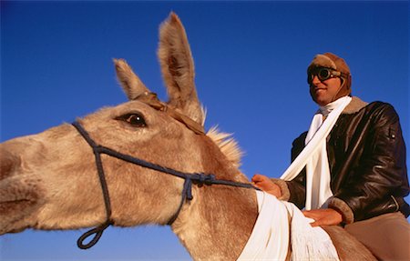 donkey ride - Pilot Riding Donkey Stock Photo - Rights-Managed, Code: 700-00048404