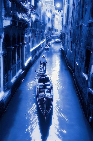 Gondole sur le Canal, Venise, Italie Photographie de stock - Rights-Managed, Code: 700-00048651