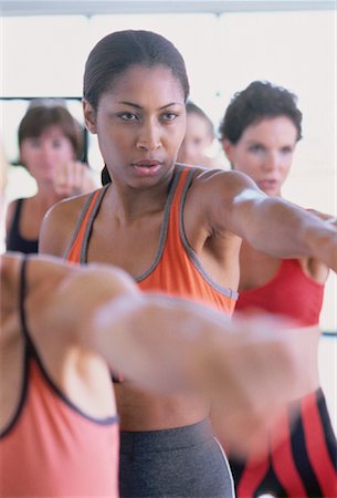 simsearch:700-00048852,k - Women in Athletic Wear, Working Out in Exercise Class Stock Photo - Rights-Managed, Code: 700-00048851