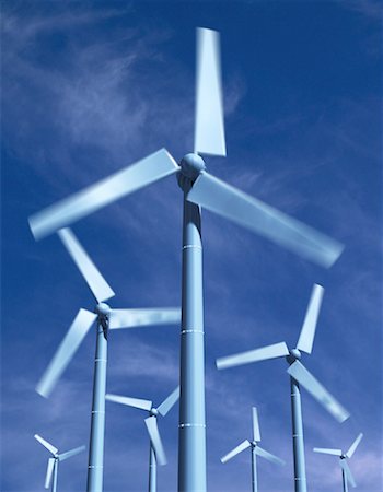 simsearch:841-05784620,k - Wind Turbines in Motion Foto de stock - Con derechos protegidos, Código: 700-00049723