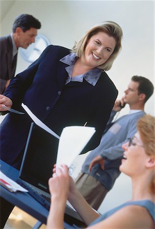 fat corporate woman - Business People in Office Stock Photo - Rights-Managed, Code: 700-00049777