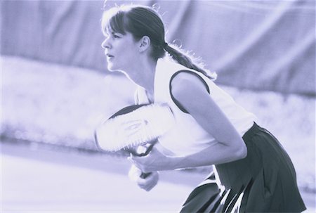 Woman Playing Tennis Stock Photo - Rights-Managed, Code: 700-00040164