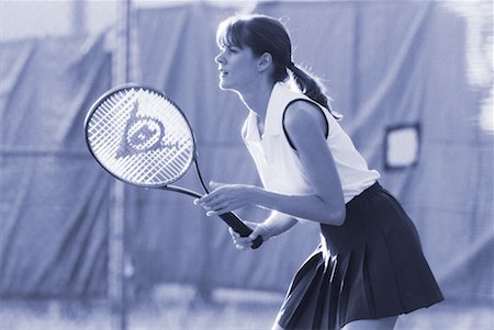Woman Playing Tennis Stock Photo - Rights-Managed, Code: 700-00040165