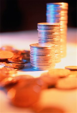 simsearch:700-00049187,k - Stacks of Coins Stock Photo - Rights-Managed, Code: 700-00040354