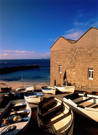 Bateaux de pêche, Seacoast anglais Newlyn, Angleterre Photographie de stock - Rights-Managed, Code: 700-00040602