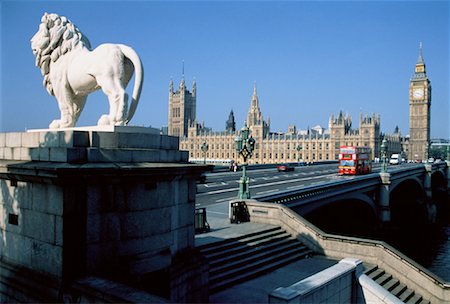 simsearch:700-00356964,k - Big Ben, Parliament Buildings And Westminster Bridge London, England Fotografie stock - Rights-Managed, Codice: 700-00040691