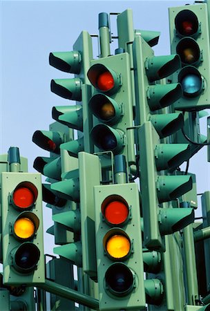 stop sign in england - Traffic Lights Canary Wharf London, England Stock Photo - Rights-Managed, Code: 700-00040692