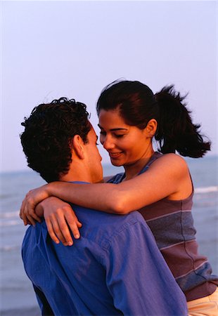 simsearch:700-00086311,k - Couple Embracing on Beach Stock Photo - Rights-Managed, Code: 700-00041091