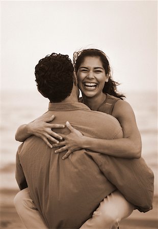 simsearch:700-00086311,k - Couple Embracing on Beach Stock Photo - Rights-Managed, Code: 700-00041350
