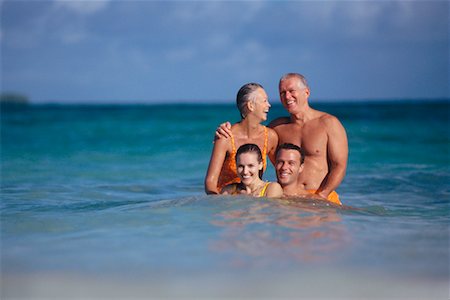 Two Couples Swimming Bahamas Stock Photo - Rights-Managed, Code: 700-00041497