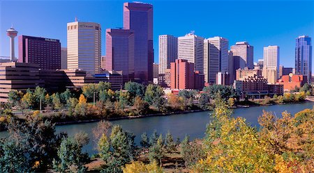 panoramic alberta pictures - City Skyline in Autumn Calgary, Alberta, Canada Stock Photo - Rights-Managed, Code: 700-00042018