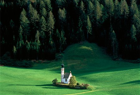 Saint Johann Church Val di Fune, Italy Fotografie stock - Rights-Managed, Codice: 700-00042069