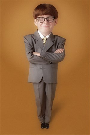 simsearch:700-00012677,k - Portrait of Boy Dressed as Businessman Stock Photo - Rights-Managed, Code: 700-00042588