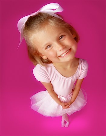 Portrait of Girl Dressed as Ballerina Stock Photo - Rights-Managed, Code: 700-00042592