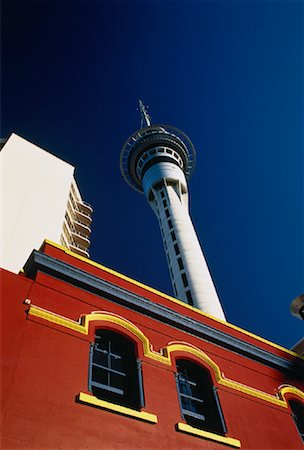 simsearch:700-07110751,k - Sky Tower and Buildings Auckland, New Zealand Foto de stock - Con derechos protegidos, Código: 700-00043199