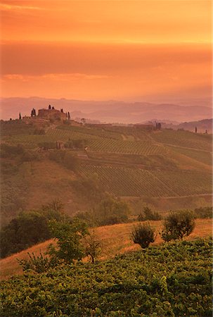 simsearch:700-00005059,k - Sunset over Landscape Tuscany, Italy Foto de stock - Direito Controlado, Número: 700-00043217