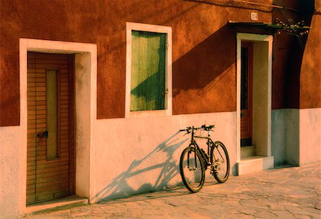 simsearch:700-00681044,k - Bicycle in Front of House Island of Burano Venetian Lagoon, Italy Stock Photo - Rights-Managed, Code: 700-00043476