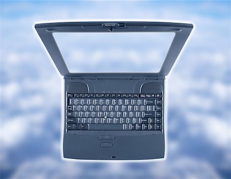simsearch:700-00043891,k - Laptop Computer in Sky Stock Photo - Rights-Managed, Code: 700-00043679