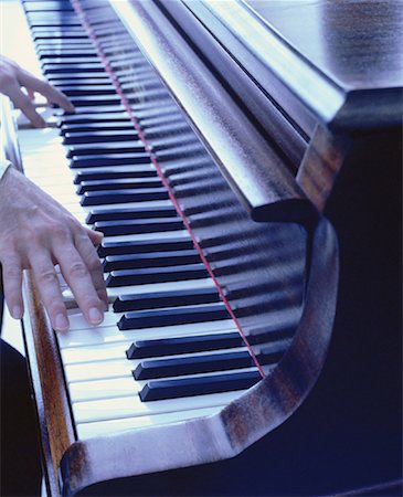 simsearch:700-00035551,k - Hands Playing Piano Stock Photo - Rights-Managed, Code: 700-00054643