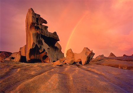 Remarkable Rocks at Sunset Kangaroo Island, South Australia Australia Foto de stock - Direito Controlado, Número: 700-00054778