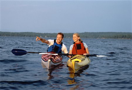 simsearch:700-00190400,k - Couple kayak Photographie de stock - Rights-Managed, Code: 700-00055752