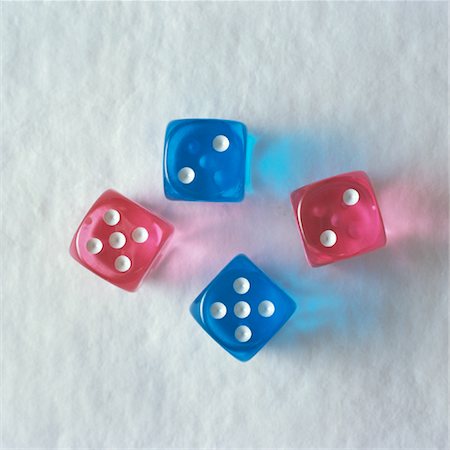 symbols dice - Transparent Blue and Red Dice Stock Photo - Rights-Managed, Code: 700-00056346