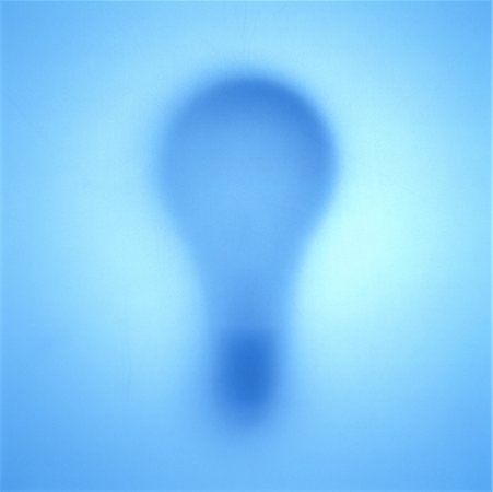 Silhouette of Lightbulb Stock Photo - Rights-Managed, Code: 700-00056347